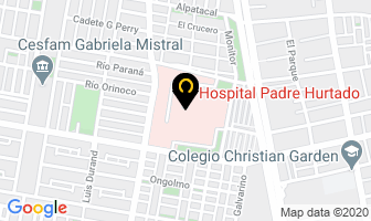 Mapa de Hospital Padre Hurtado en San Ramón