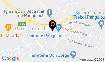 Mapa de Hostal Chabunco en Panguipulli