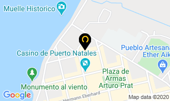 Mapa de Hostal Oasis en Puerto Natales