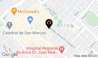 Mapa de Hostal PacÍfico en Arica