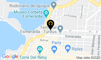Mapa de Hostal San Javier en Iquique