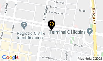 Mapa de Hostal Trillat en Rancagua