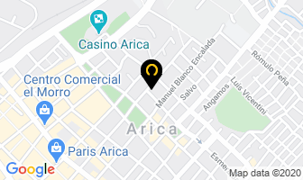 Mapa de Hostal Villarrica en Arica