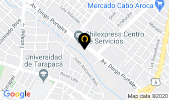 Mapa de Hotel Avenida en Arica