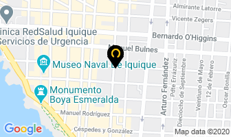 Mapa de Hotel Barros Arana en Iquique