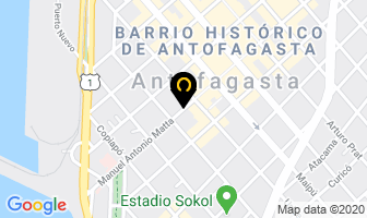 Mapa de Hotel Bicentenario en Antofagasta