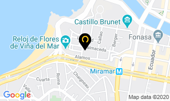 Mapa de Hotel Cerro Castillo en Viña del Mar