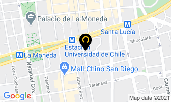 Mapa de Hotel Fundador en Santiago