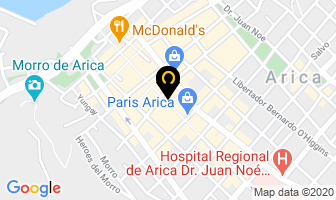 Mapa de Hotel Gavina Express en Arica
