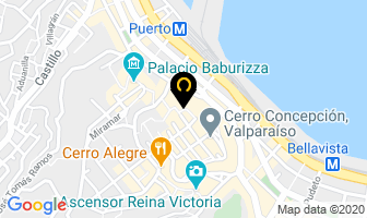 Mapa de Hotel Gervasoni en Valparaíso