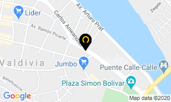 Mapa de Hotel Regional en Valdivia