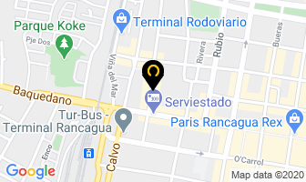 Mapa de Hotel Rio en Rancagua