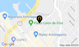 Mapa de Hotel San Martin en Antofagasta