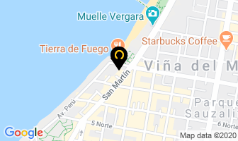 Mapa de Hotel San Martin en Viña del Mar