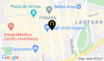 Mapa de Hotel Santa Lucia en Santiago
