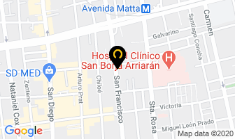 Mapa de Imahe en Santiago