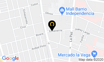 Mapa de Importadora Evatex en Santiago