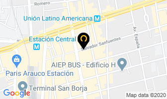 Mapa de Importadora Isaluz Ltda. en Santiago