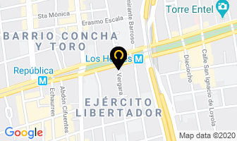 Mapa de Importadora Rodamientos 21 en Santiago