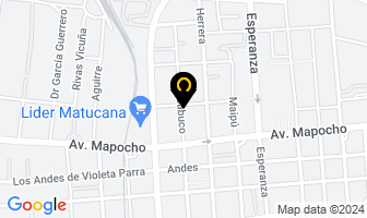 Mapa de Importadora Y Exportadora Adnc en Santiago