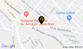 Mapa de Instituto Profesional Santo Tomas en Arica
