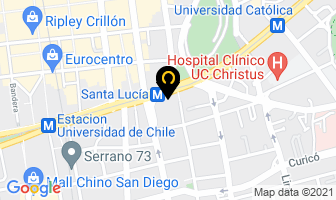 Mapa de Integramedica Alameda en Santiago