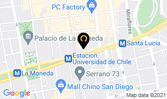 Mapa de Inversiones Estado Ltda en Santiago
