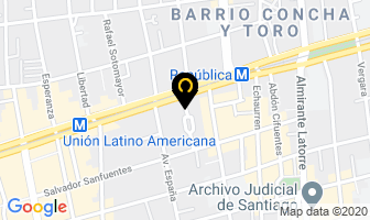 Mapa de Jaime BriceÑo Misle en Santiago