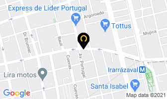 Mapa de Kim Pernos en Santiago