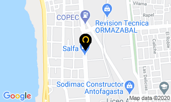 Mapa de Kumho Tires - Salfa en Antofagasta