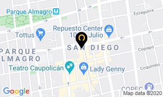 Mapa de La Casa De La Cremallera en Santiago