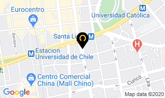 Mapa de Las Tinajas De Villa Alegre en Santiago