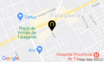 Mapa de Lavado Autos Vehículos Estacionamientos Ese Talagante en Talagante