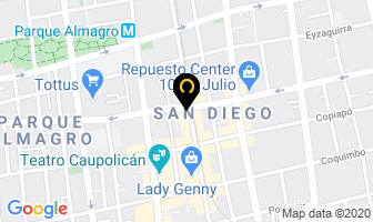 Mapa de Letreros Rojas en Santiago