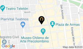 Mapa de Librería Caracol en Santiago