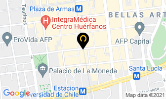 Mapa de Los Pollitos Dicen... en Santiago