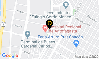Mapa de Maderas Ebro Ltda en Antofagasta