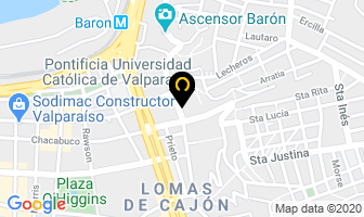 Mapa de Maestranza Hetol en Valparaíso