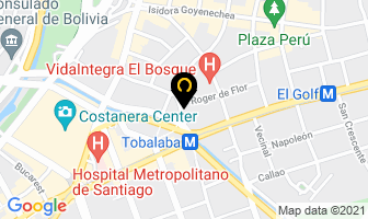 Mapa de Mane Restaurant en Santiago