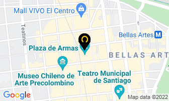 Mapa de Marcelo Leiva Tarotista en Santiago