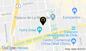 Mapa de Miguel Puentes Lacamara en Santiago