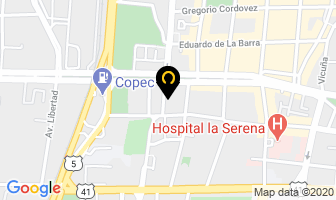 Mapa de Montaño Propiedades en La Serena