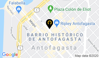 Mapa de Multiservic Alfonso Jara Arcos E Hijos en Antofagasta