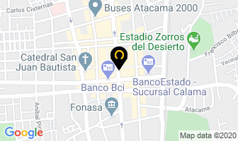 Mapa de Optica Antofagasta en Calama