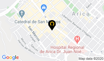 Mapa de Optica Latina Arica en Arica