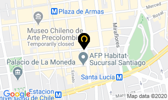 Mapa de Óptica Santa LucÍa en Santiago