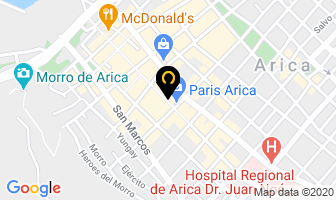 Mapa de Opticas Da Vinci en Arica