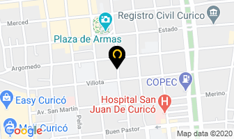 Mapa de Oriencoop en Curicó
