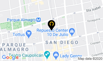 Mapa de Papeles Omega en Santiago