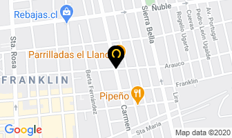 Mapa de Parrilladas El Llano en Santiago
